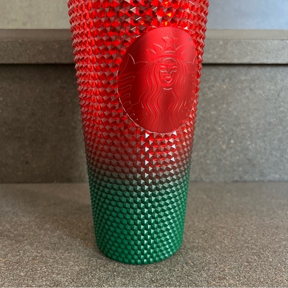 Mickey Mouse Christmas Starbucks Red Green Ombre Tumbler Walt Disney World, NWT - Picture 7 of 14